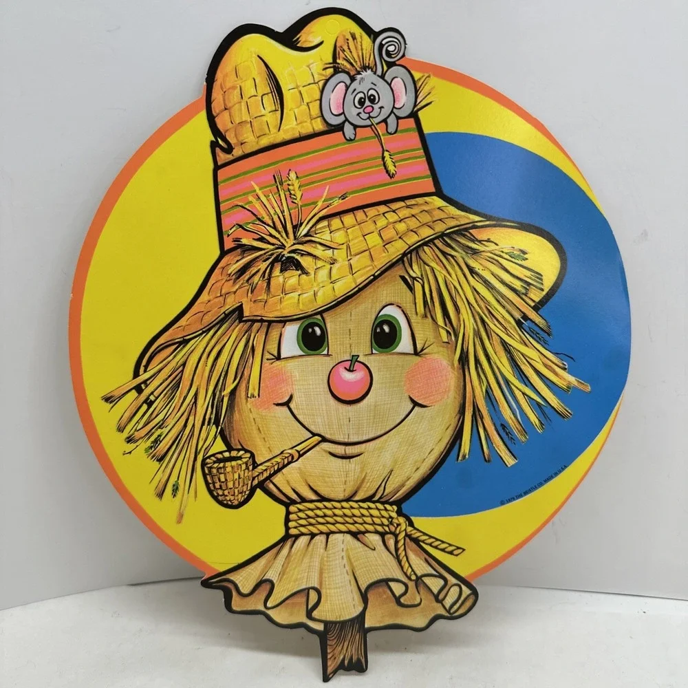 Vintage Halloween Die Cut Cardboard Wall Window Decorations Beistle Eureka Lot 9